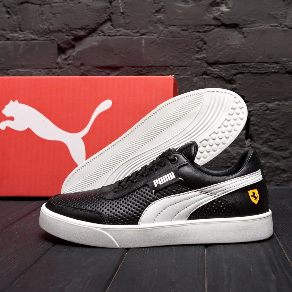 Чоловічі літні шкіряні кеди Pm FERRARI перфорація Київ - зображення 5