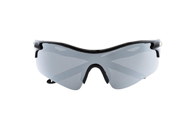 Очки открытые MASTERTOOL SPORTLINE SILVER MIRROR панорамная линза полуоправа противоскользящие дужки Харків - зображення 4