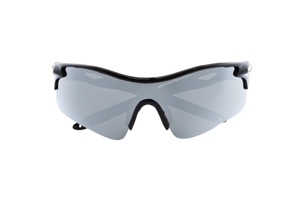 Очки открытые MASTERTOOL SPORTLINE SILVER MIRROR панорамная линза полуоправа противоскользящие дужки Харьков - изображение 4