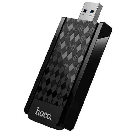 Wi-Fi адаптер Hoco HI34 WiFi6 Black (Код товару:42540) Харьков