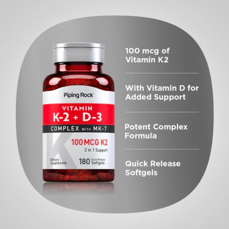 Вітаміни K-2 100 мкг і D-3 125 мкг, 5000 МО, 180 капсул, США. Тернополь - изображение 7