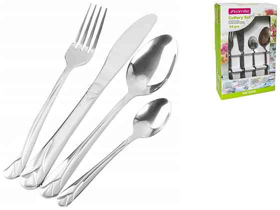 Набор столовых приборов Kamille 24 пр на 6 персон  5238R нерж. сталь Одеса