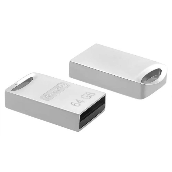 Флеш пам`ять Veron USB 64GB Metal Series 105 Metal Gray Харків - зображення 1