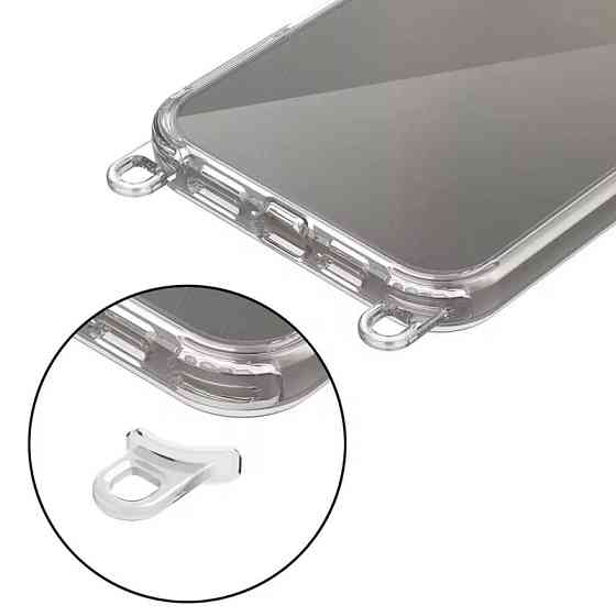 Чехол TPU Transparent with Straps для Apple iPhone 13 Pro Max (6.7") Херсон