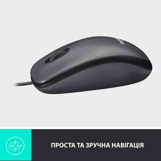 Мышь компьютерная проводная Logitech M100 Black L910-006652 черная Киев