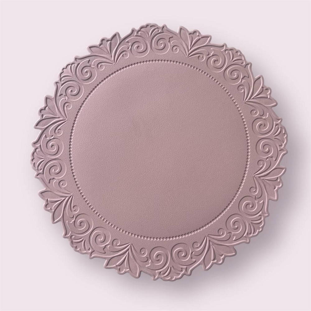 Плейсматы Ажур Leeseph 38см 2шт пудровые Одеса - зображення 6