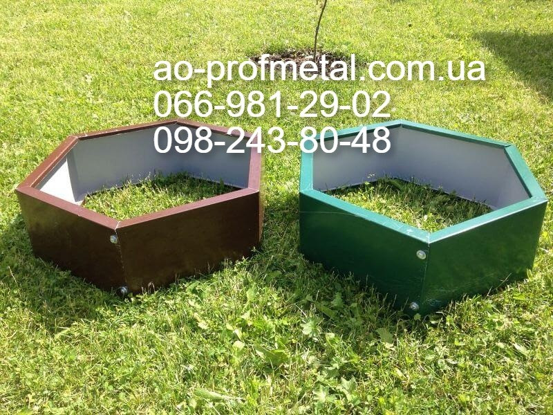 Грядки из профнастила на дачу коричневого цвета. Київ - зображення 2