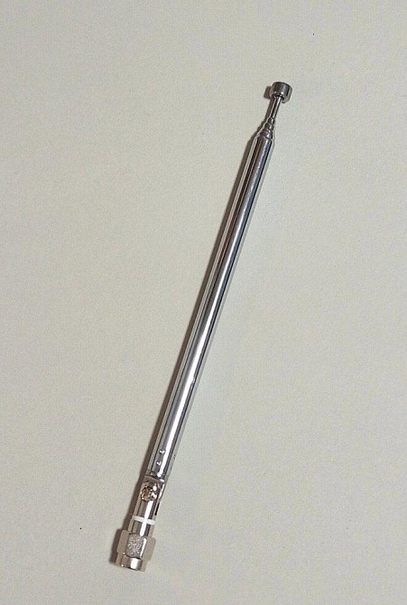 Антенна FM-радио 76 - 108 МГц телескопическая, SMA-male (10751) Днепр - изображение 1