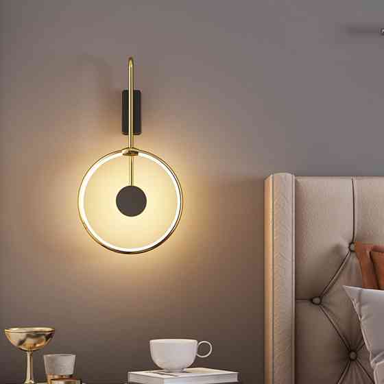 Бра настінна LED BD117-bk-gd-k Золото 50х26х10 см. Київ
