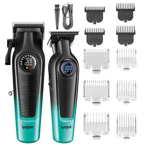 Комплект длят стрижки VGR V-196&996 GREEN зеленый Киев