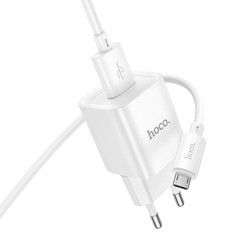 СЗУ Hoco C145A Charm QC3.0 18W (1USB-A) + кабель USB to MicroUSB Херсон - зображення 5