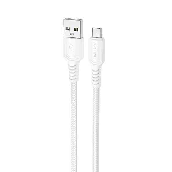 Дата кабель Borofone BX116 Certain USB to MicroUSB 2.4A (1m) Херсон