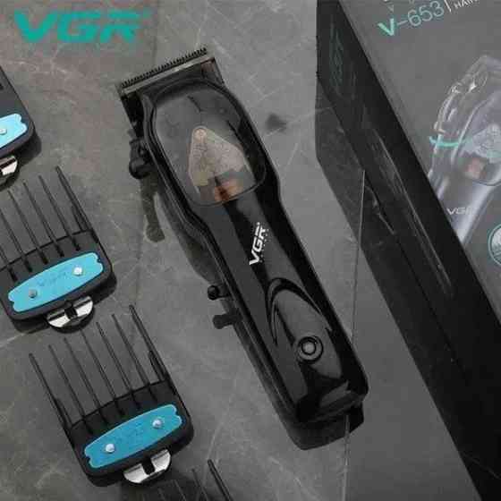 Машинка для стрижки аккумуляторная VGR V-653 черная Київ