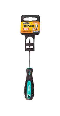 Отвёртка магнитная MASTERTOOL TORX T6х75 мм ручка с TPR покрытием 49-0067 Харків