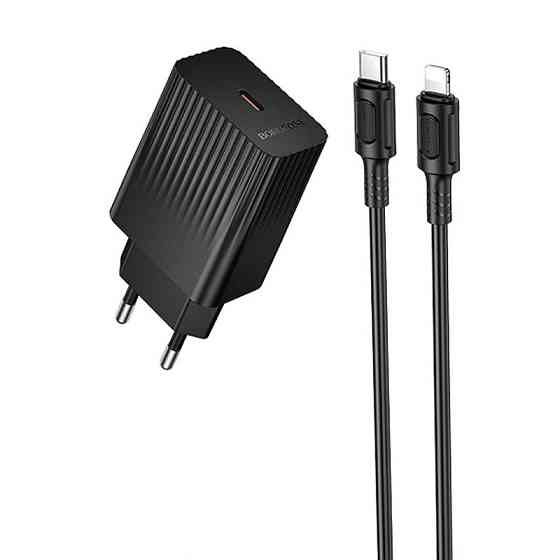 СЗУ Borofone BAS75A Source PD30W (1USB-C) + кабель Type-C to Lightning Херсон