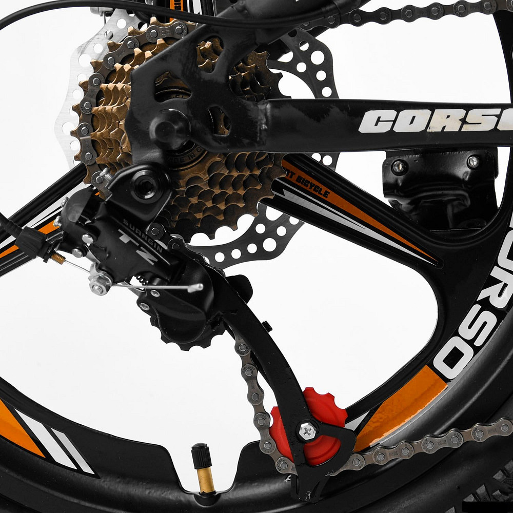 Детский спортивный велосипед 20’’ CORSO «AERO» 22017 стальная рама, оборудование Saiguan, 7 скоросте Кривой Рог - изображение 7