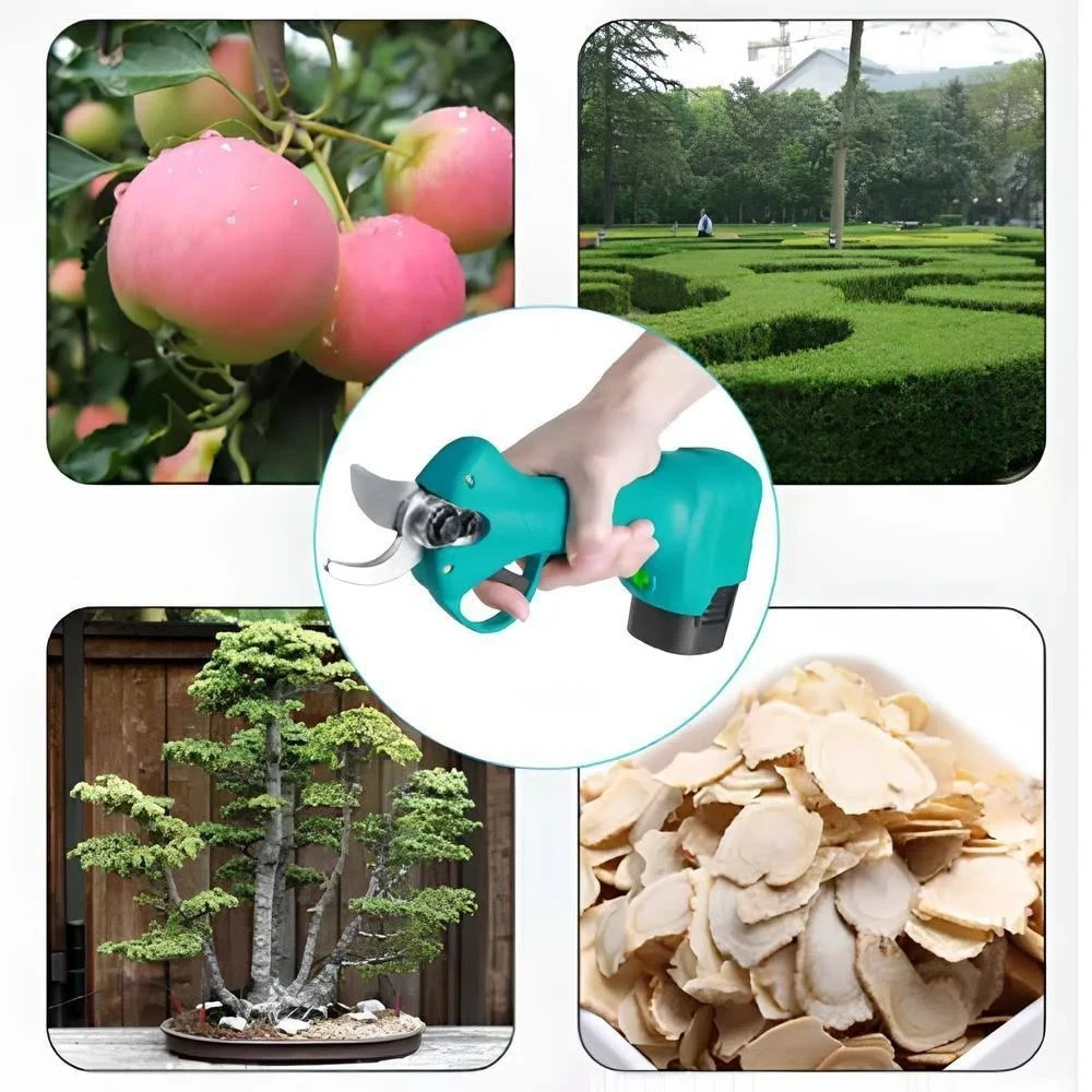 Аккумуляторный секатор в кейсе + 2 аккумулятора 21В / Электрические ножницы Одеса - зображення 5