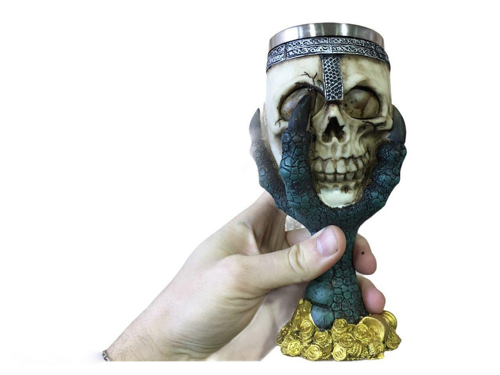 Бокал для Вина Кружка Чашка Череп с Лапой Игра Престолов Game Of Thrones Кубок Готика Подарок Київ - зображення 4