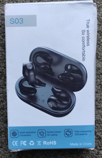 Bluetooth навушники відкритого типу - TWS S03 Київ - зображення 3