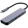 USB HUB Proove Arc Link 5 in 1 (2*Type-C3.0 + 2*USB3.0 + HDMI) Silver (HBAL00010604) Харків