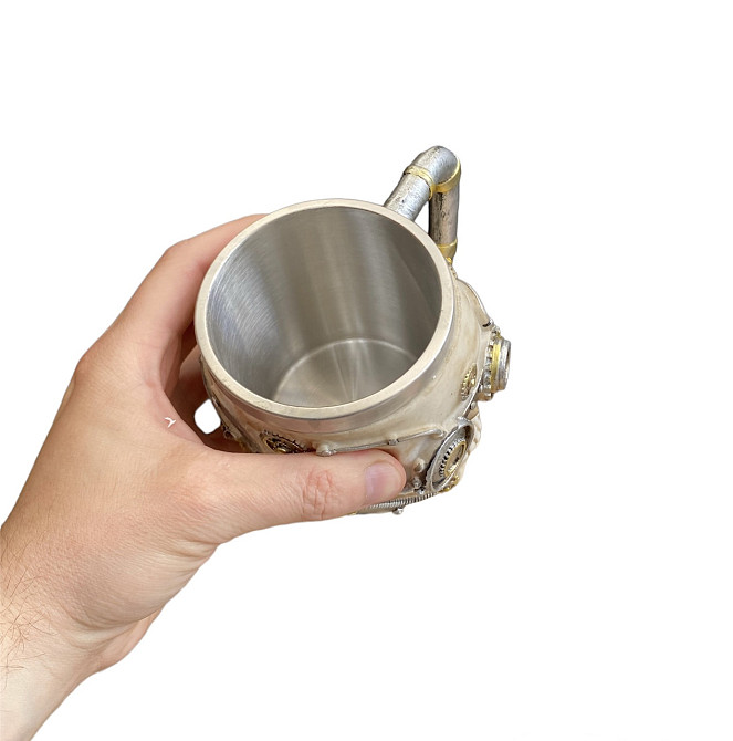 Чашка 3 череп с шестернями 300 мл Київ - зображення 3