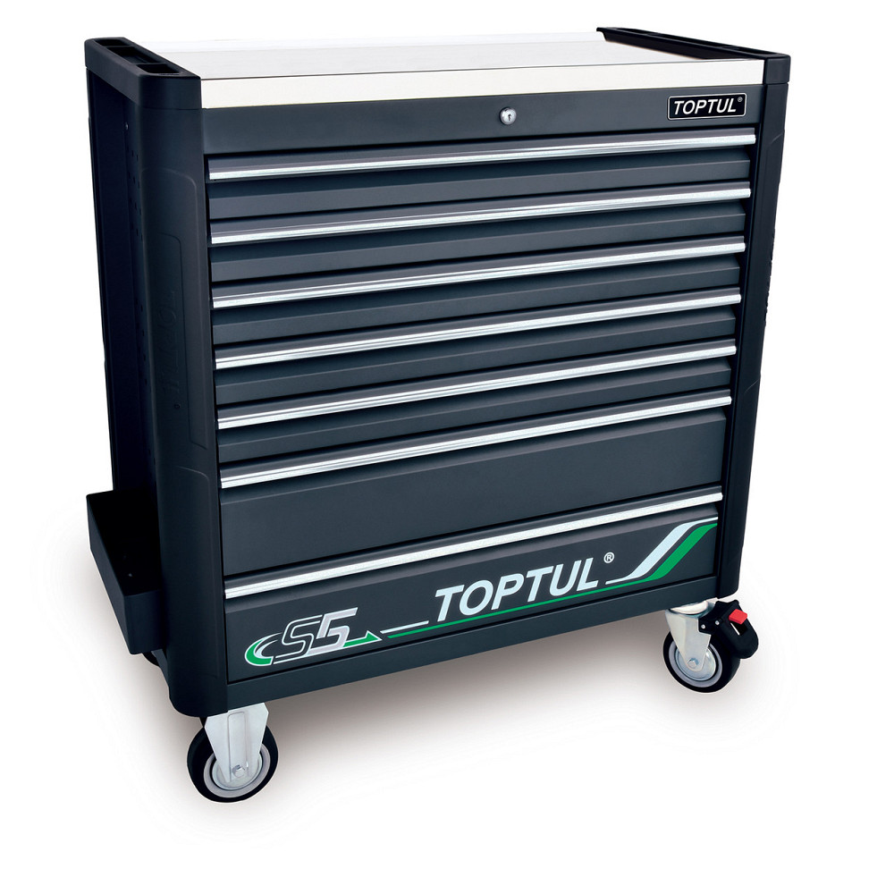 Тележка с инструментом (BUMPER SERIES) 7 секций 413ед. серый TOPTUL GE-41330 Харьков - изображение 1