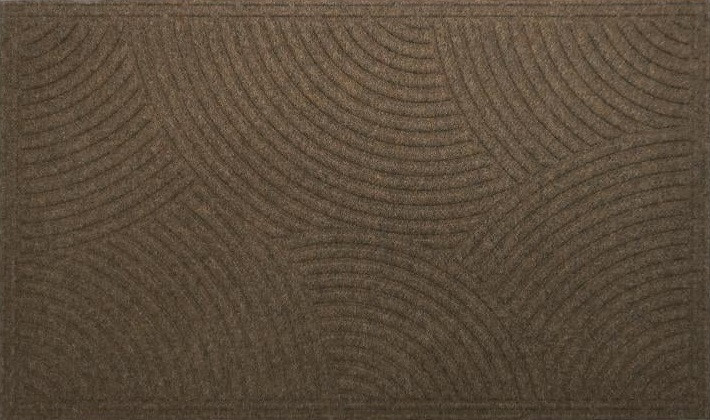 Коврик под дверь без кромки, с рисунком, коричневый, 40х60 см 5013Br Київ - зображення 1