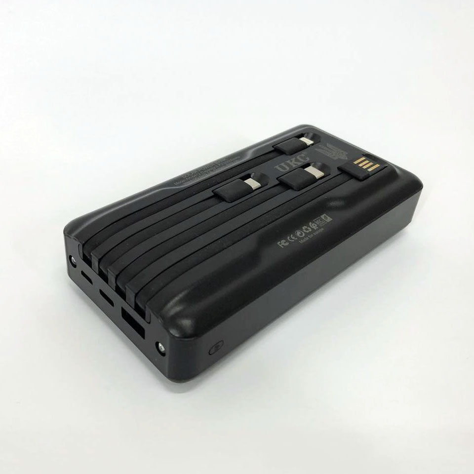 Портативний зарядний пристрій на 20000mAh, Power Bank на сонячній батареї, Колір: чорний синiй Одеса - зображення 6