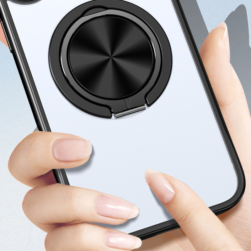 TPU+PC чехол Metal Ring with MagSafe для Apple iPhone 16 Pro (6.3") Херсон - изображение 3