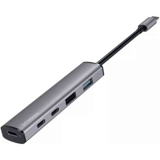 USB HUB Proove Arc Link 5 in 1 (2*USB3.0 + 3*Type-C3.0) Silver (HBAL00222024) Харків