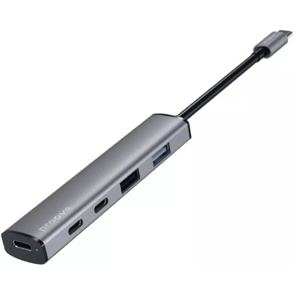 USB HUB Proove Arc Link 5 in 1 (2*USB3.0 + 3*Type-C3.0) Silver (HBAL00222024) Харків - зображення 1