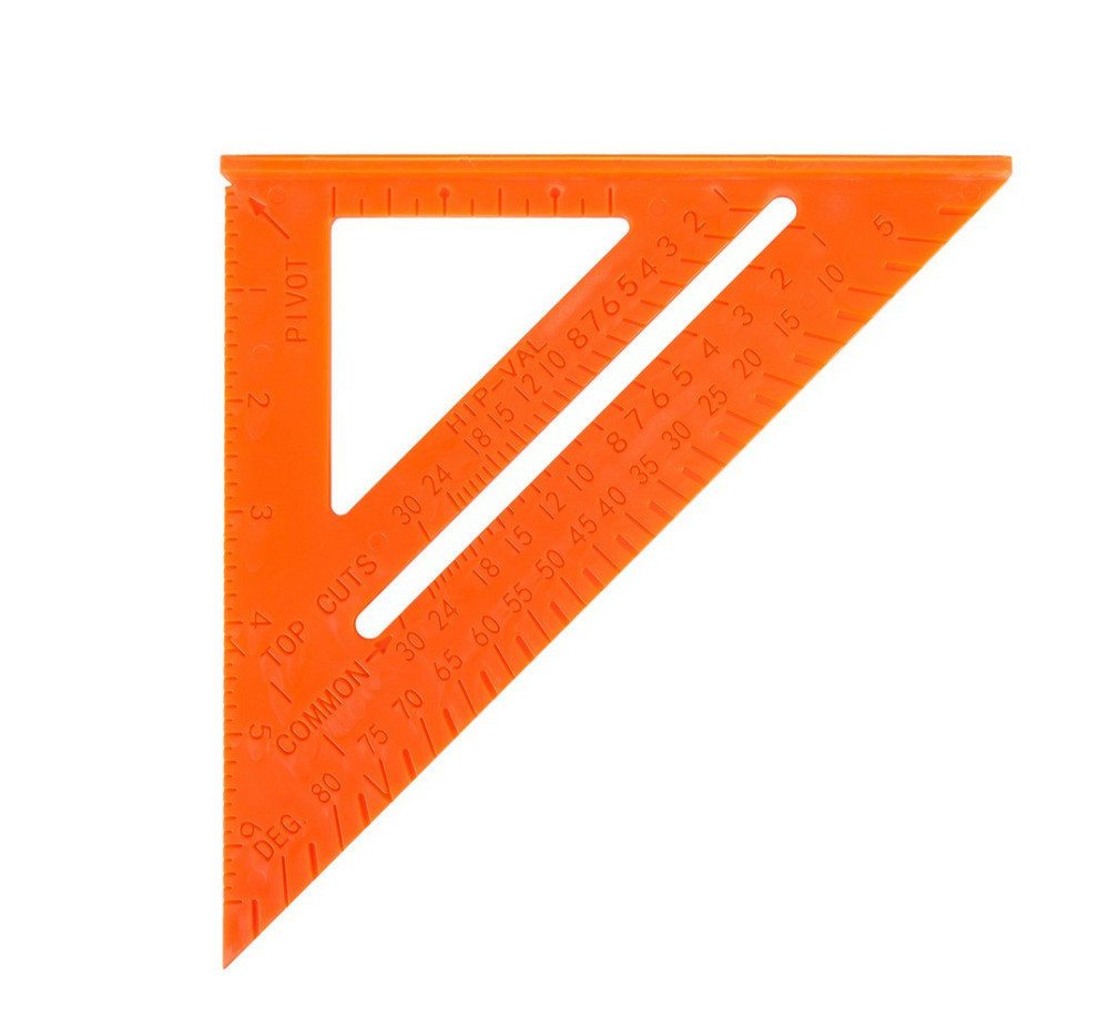 Угольник плотника MASTERTOOL SWANSON 180 мм пластиковый 30-3516 Харків - зображення 2