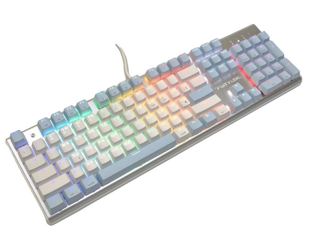 Клавиатура компьютерная проводная A4Tech Fstyler FS100(IcyBlue) голубая Київ - зображення 2