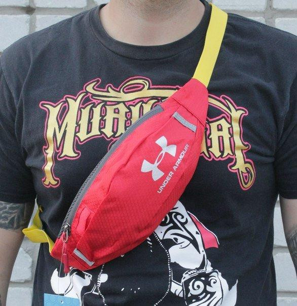 Поясная сумка Under Armour (красная) сумка на пояс Київ - зображення 5