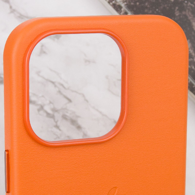Кожаный чехол Leather Case (AAA) with MagSafe and Animation для Apple iPhone 14 Pro (6.1") Херсон - зображення 8