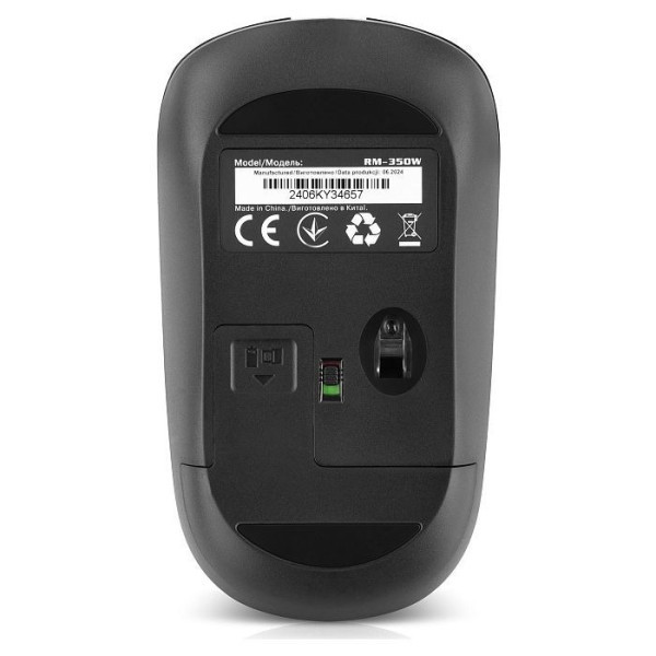 Мишка REAL-EL RM-350 Wireless Black (EL123200043) Харків - зображення 3