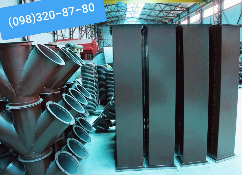 Самотечная труба СТ  300х500 мм, L=2м, короб нории Київ - зображення 4