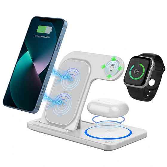 БЗУ WIWU Wi-W020 3 in 1 wireless charger Херсон