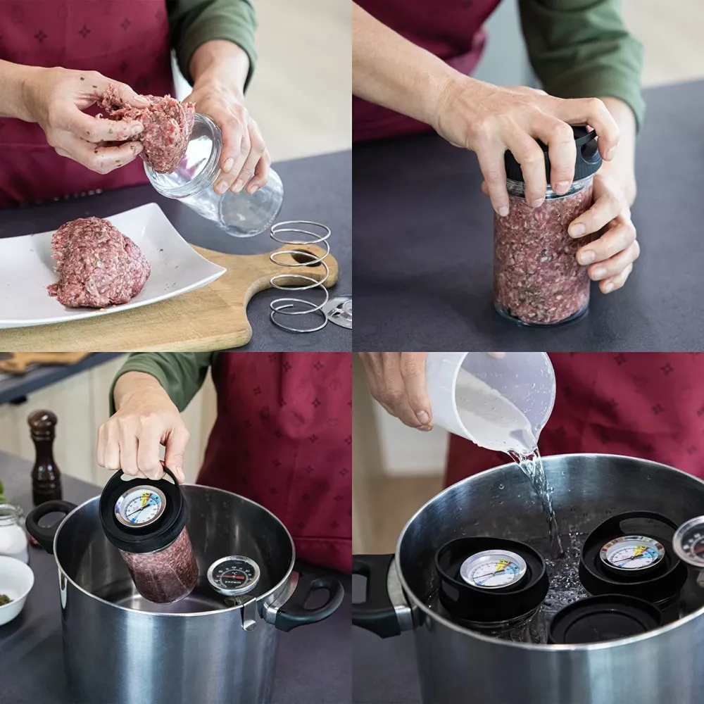 Пресс для ветчины и паштета из стекла Browin Duo 2х450г (313700) Одеса - зображення 9