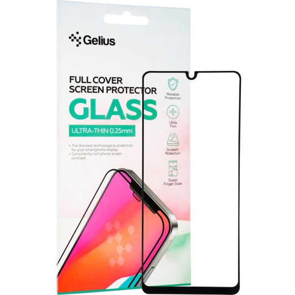 Захисне скло Gelius Full Cover Ultra-Thin 0.25mm для Samsung A31 A315 Black Харьков - изображение 1