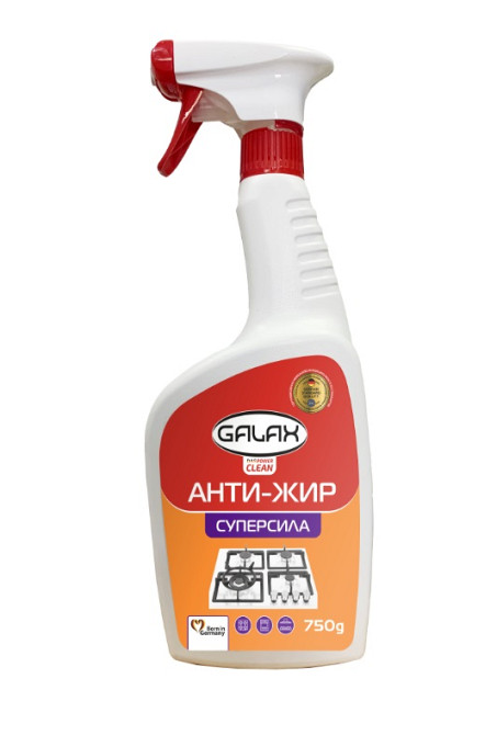 Засіб для видалення жиру з кухонних поверхонь Galax das PowerClean 721990 750 мл Киев - изображение 1