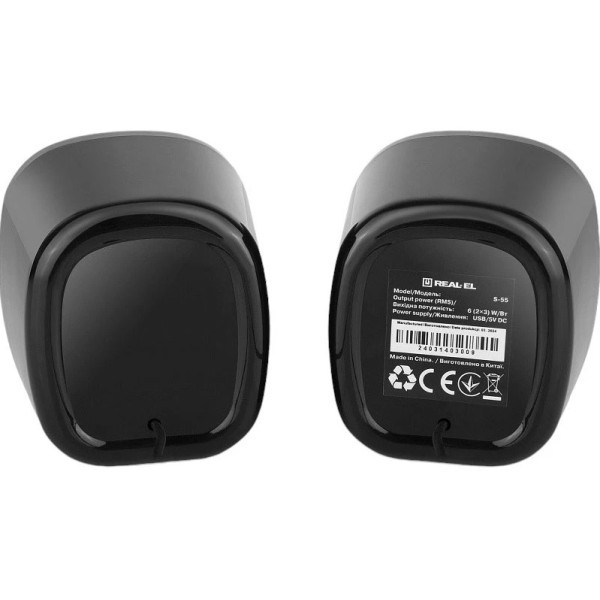 Акустична система REAL-EL S-55 Black (EL121100014) (Код товару:38520) Харків - зображення 4