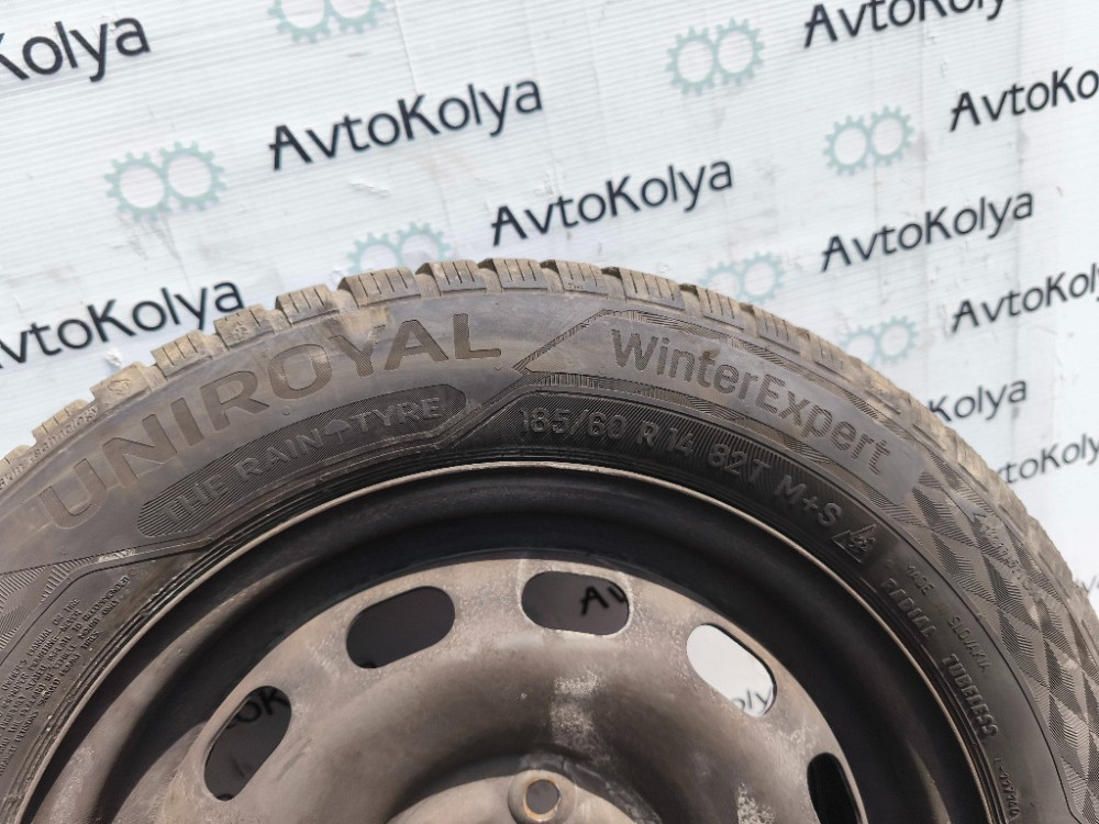 Диск с зимней шиной 185/65 R14 UniRoyal Winter Expert Ford Fusion 2002-2012 Ковель - изображение 4