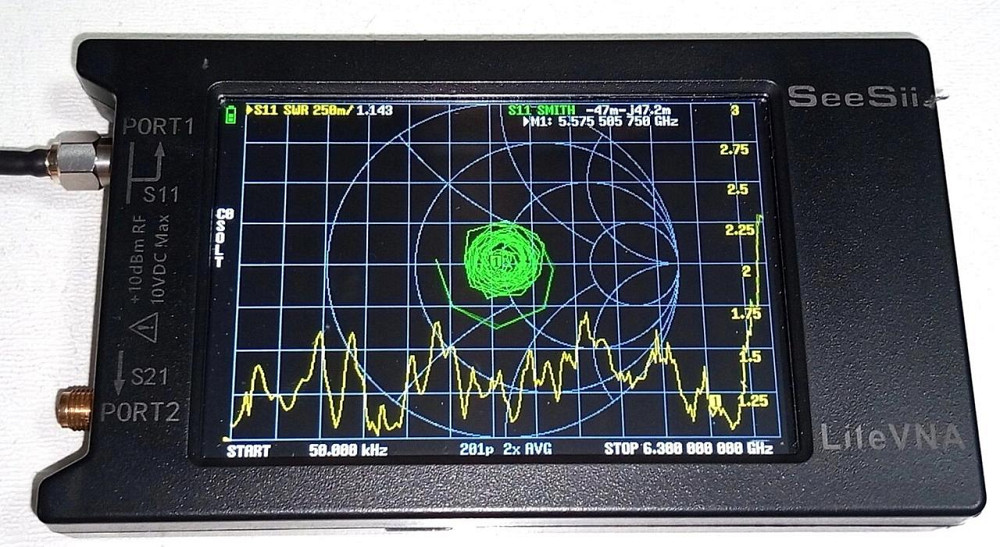 Антенна логопериодическая 50KHz-6GHz 7dB 50W SL10 mini, SMA-female + переходник. Смотрите графики КС Дніпро - зображення 5