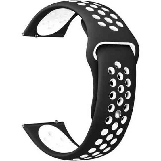 DM Ремінець Sport Nike 20 mm Універсальний Black/White Харьков