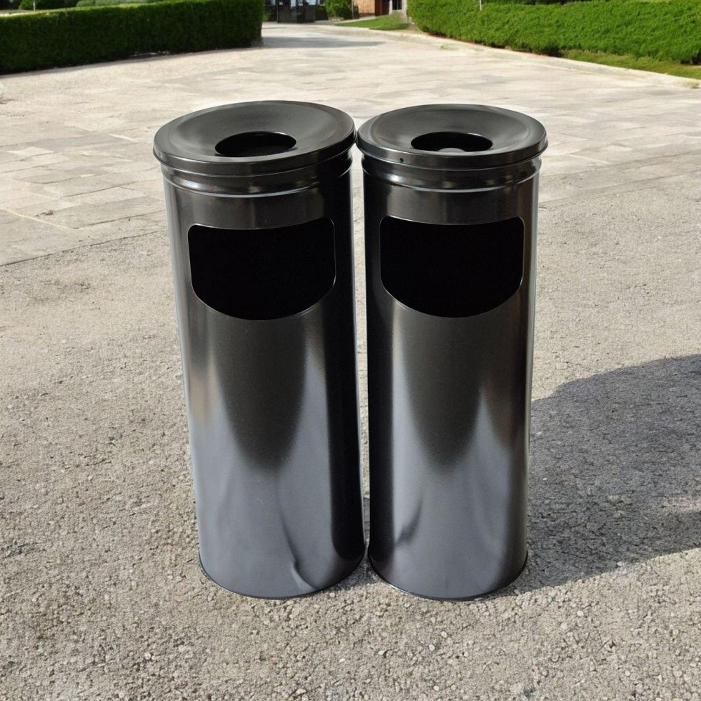 Урна -пепельница,металл окрашенный 23 л черная (0281В) Київ - зображення 7