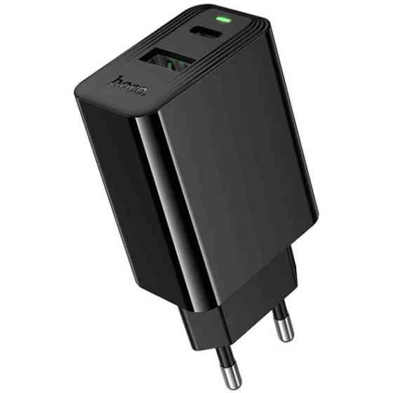 Мережевий зарядний пристрій Hoco CS95A Leader PD30W+QC3.0 (1USB-A/1C) Black Харьков