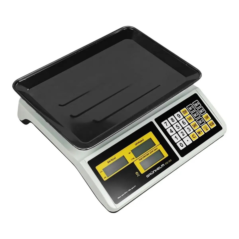 Весы торговые Grunhelm GSC-055 50 кг Київ - зображення 3