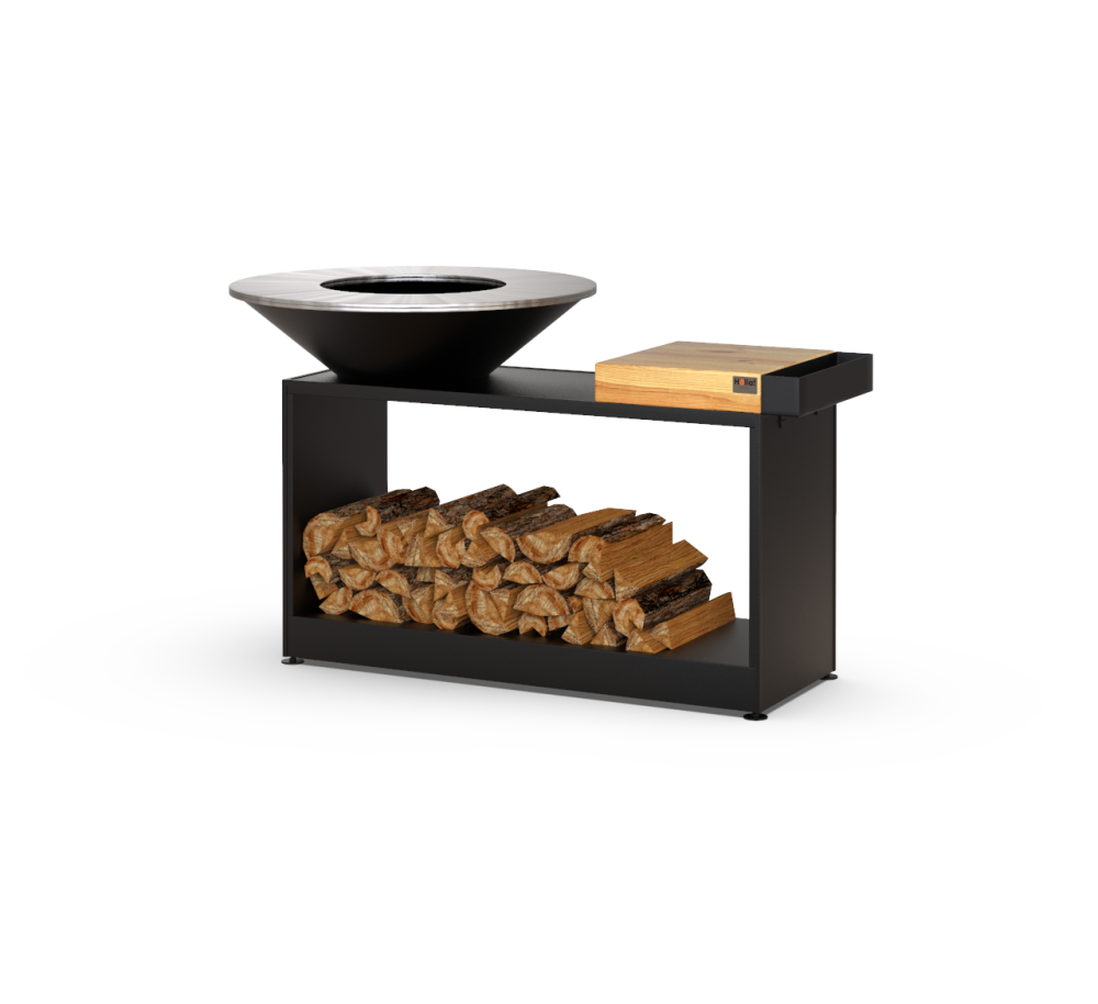 Вуличний гриль барбекю HOLLA GRILL Black Wide Open велика відкрита тумба Харків - зображення 11