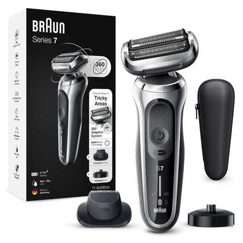 Електробритва Braun Series 7 71-S1000s-SILVER-BLACK Київ - зображення 1